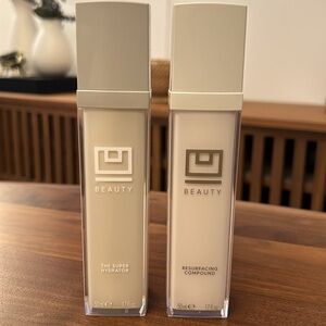 NEW U BEAUTY The U Beauty Duo Resurfacing Compound & The Super Hydrator 2x 50ml